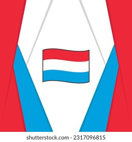 Luxembourg Flag Abstract Background Design Template. Luxembourg Independence Day Banner Social Media Post. Luxembourg Background