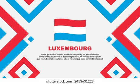 Plantilla de diseño de fondo de resumen de marca de Luxemburgo. Ilustración vectorial en papel tapiz del Día de la Independencia de Luxemburgo. Plantilla de Luxemburgo
