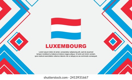 Plantilla de diseño de fondo de resumen de marca de Luxemburgo. Ilustración vectorial en papel tapiz del Día de la Independencia de Luxemburgo. Fondo de Luxemburgo