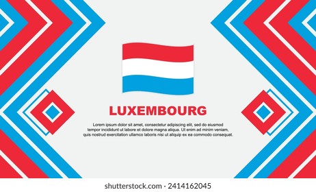 Luxembourg Flag Abstract Background Design Template. Luxembourg Independence Day Banner Wallpaper Vector Illustration. Luxembourg Design
