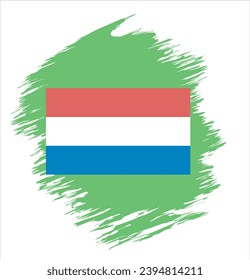 Luxembourg Flag abstract vector illustration
