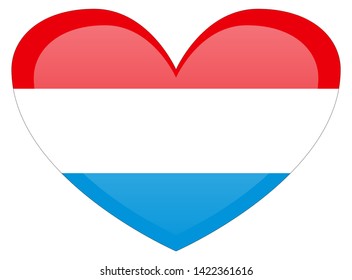 Luxembourg flag. Accurate dimensions, element proportions and colors.