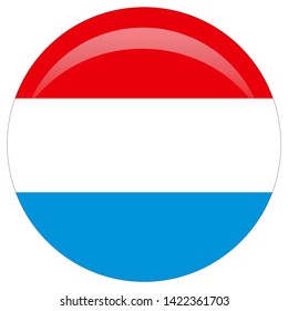 Luxembourg flag. Accurate dimensions, element proportions and colors.