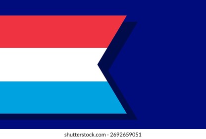Luxembourg flag banner vector
Vector banner with flag