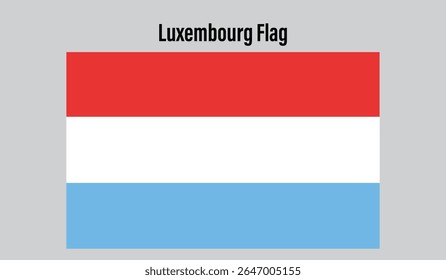 Luxemburg Fahne Design digitale Vektorgrafik