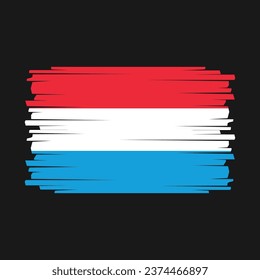 Vektorgrafik der luxemburgischen Flagge