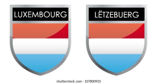 Luxembourg flag emblem