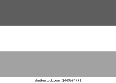 Luxembourg flag - greyscale monochrome vector illustration. Flag in black and white