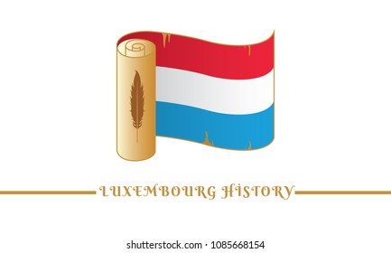 luxembourg flag and luxembourg history