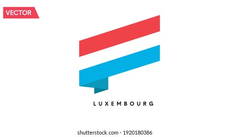 Luxembourg Flag Icon. Vector isolated illustration of the flag of Luxembourg