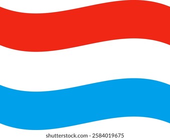 Luxembourg flag illustrator national of vector