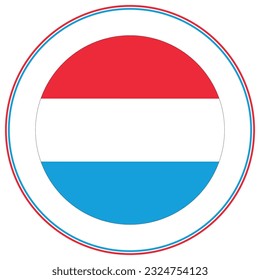 Luxembourg flag shape. Flag of Luxembourg design shape