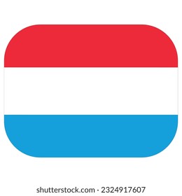 Luxemburgische Flaggenform. Flagge mit luxemburgischem Design
