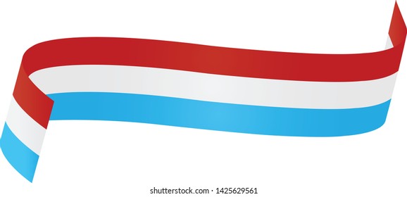 Luxembourg flag. Simple vector Luxembourg  flag