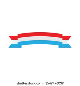 Luxembourg flag. Simple vector Luxembourg  flag