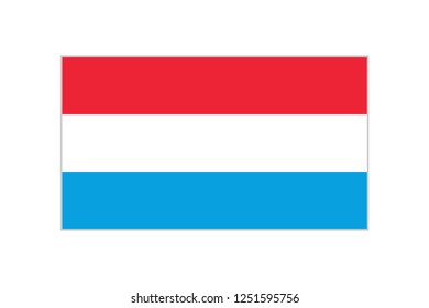 Luxembourg flag vector