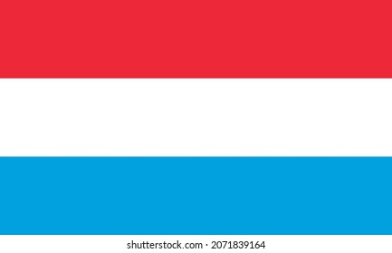 Luxembourg Flag Vector for Designer.