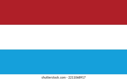 Luxembourg flag vector graphic. Rectangle Luxembourg flag illustration. Luxembourg country flag is a symbol of freedom, patriotism and independence.