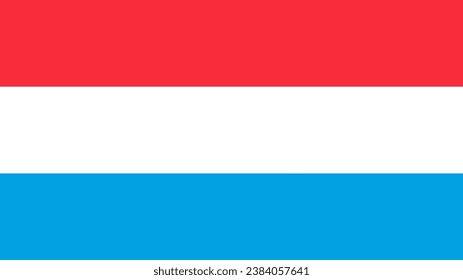 Luxembourg Flag. Flag of Luxembourg Vector graphics