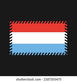 Luxembourg Flag Vector. National Flag