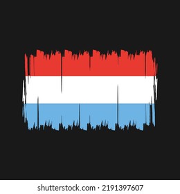 Luxemburgischer Flaggenvektor. Nationalflagge