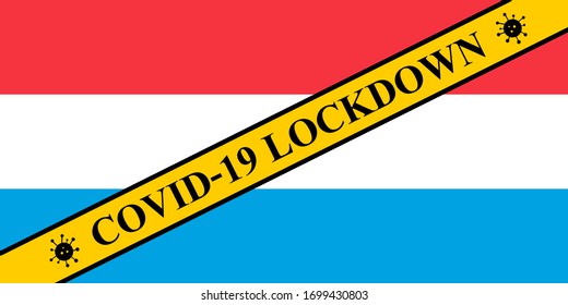 luxembourg lockdown preventing coronavirus spread or outbreak. covid-19 luxembourg precaution to lock down virus infection