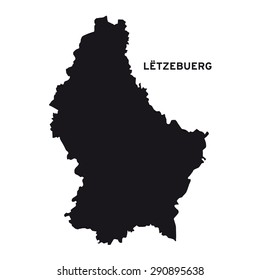 Luxembourg luxemburg map vector