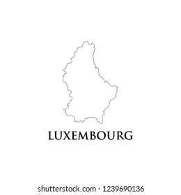 Luxembourg map icon vector illustration.