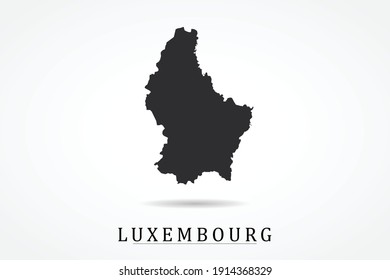 Luxembourg Map on white background - Vector illustration eps 10