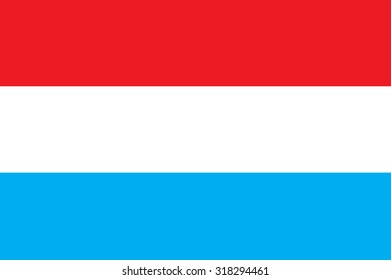 Luxembourg Nation Flag