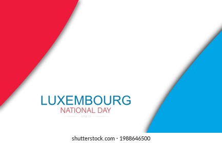 Luxembourg National Day ,Vector Illustration.