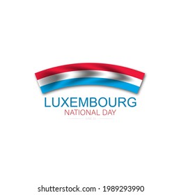 Luxembourg National Day ,Vector Illustration.