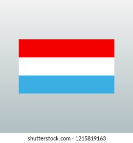 Luxembourg national flag illustration. Vector
