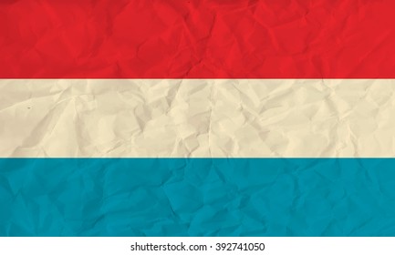 Luxembourg  paper  flag