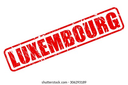 LUXEMBOURG red stamp text on white