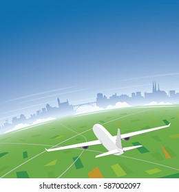 Luxembourg Skyline Flight Destination
