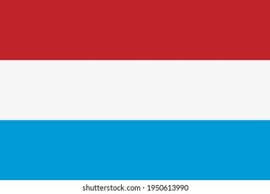 Luxembourgish flag vector icon. The flag of Luxembourg.
