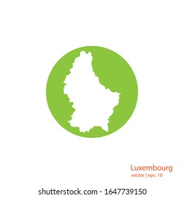 Plantilla de vector de diseño de logotipos de Luxemburgo