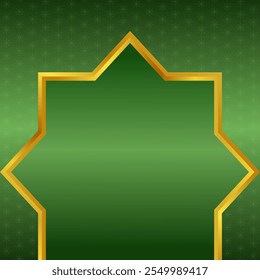 Lujoso fondo de oro delineado Ramadán cuadro de texto	