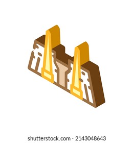 luxor egypt city isometric icon vector. luxor egypt city sign. isolated symbol illustration