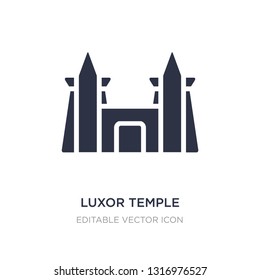icono del templo de lujo sobre fondo blanco. Simple ilustración de elemento del concepto Monuments. diseño de símbolos de símbolo del templo de lujo.