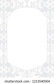 luxory invitation background, damask pattern 
