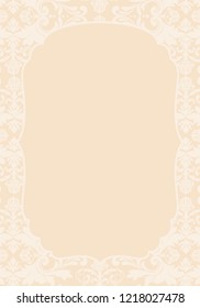 luxory invitation background, damask pattern 