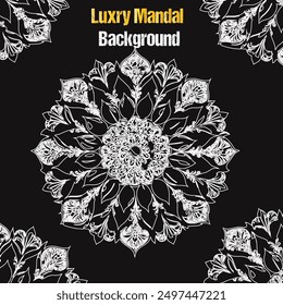 Luxry gold mandala vector background