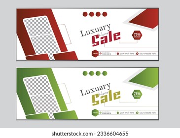 luxuary home sale facebook cover design,