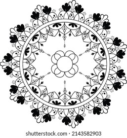 plantilla de diseño de unick vectorial mandala de lujo