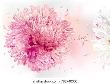 Luxurios floral background for Valentine's Day, wedding, Mother's Day and other events