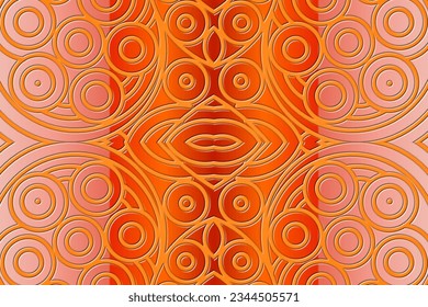 Luxurious 3D artistic circular circle orbs orbit emboss gradient design for template background ads 