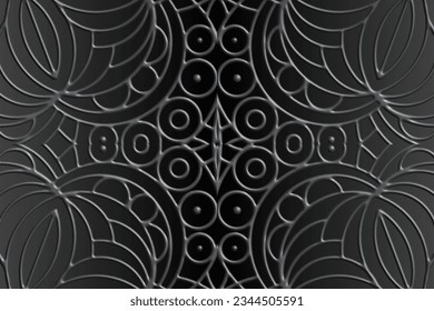 Luxurious 3D artistic circular circle orbs orbit emboss gradient design for template background ads 