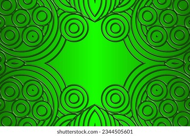Luxurious 3D artistic circular circle orbs orbit emboss gradient design for template background ads 